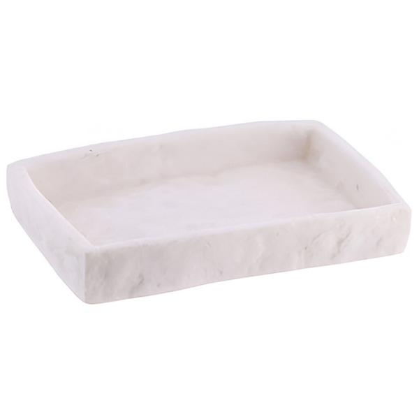 Săpunieră Tendance White Stone Poliresin/ Dreptunghiular photo 1