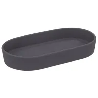 Săpunieră Tendance Black Ceramică/ Oval