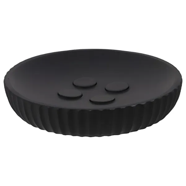 Săpunieră Tendance Black Poliresin/ Rotundă photo 1 Săpunieră Tendance Black Poliresin/ Rotundă photo 1