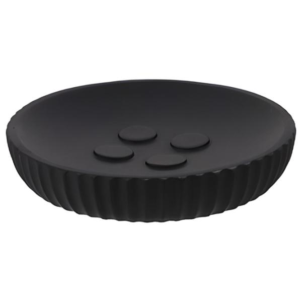 Săpunieră Tendance Black Poliresin/ Rotundă photo 1 Săpunieră Tendance Black Poliresin/ Rotundă photo 1