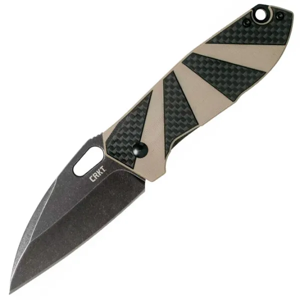 Нож CRKT Heron Black Tan 2440 карманный/ 8Cr13MoV photo 1