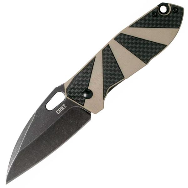 Нож CRKT Heron Black Tan 2440 карманный/ 8Cr13MoV photo 1