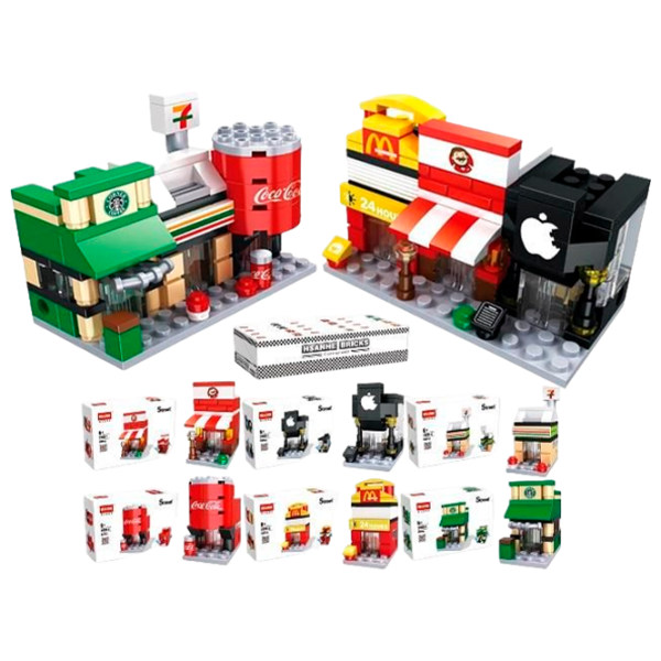 Конструктор Hsanhe 1068015 Городской центр/ Разноцветный photo 1