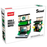 Конструктор Hsanhe 1068016 Городской центр/ Разноцветный