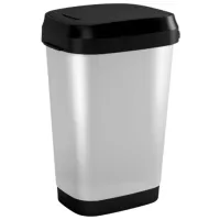 Coș de gunoi Kis 49113 10 l/ Plastic/ Argintiu
