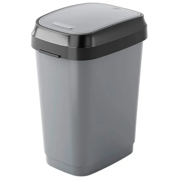 Coș de gunoi Kis 49349 50 l/ Plastic/ Grey photo 1