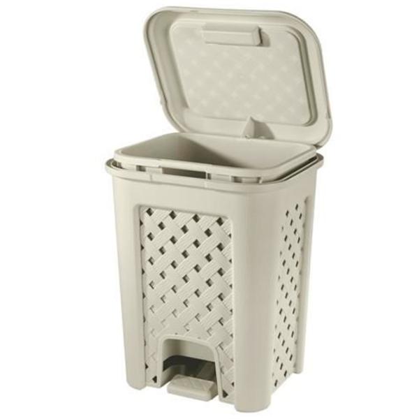 Coș de gunoi Tontarelli Arianna 18 l/ Plastic/ Brown photo 1
