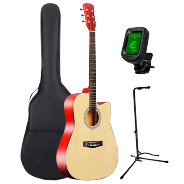 Chitară acustică Enjoy Set 2 M4101 NT 4/ 4, Dreadnought, Red photo 1