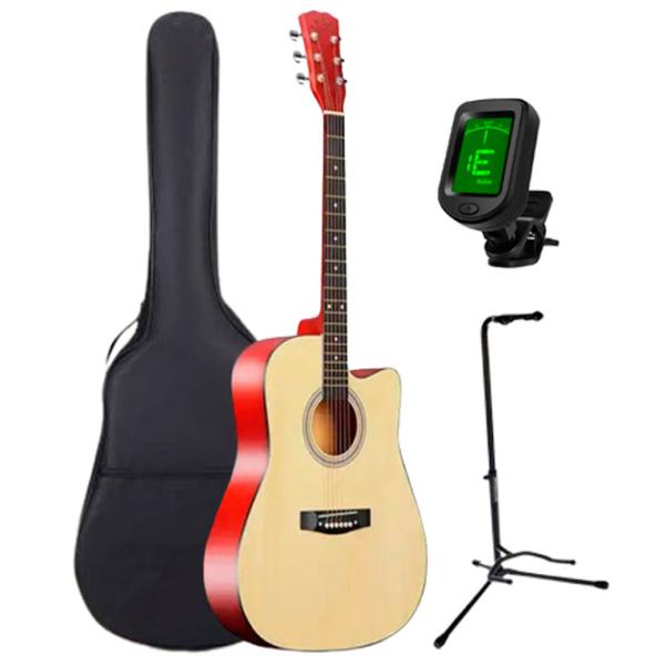 Chitară acustică Enjoy Set 2 M4101 NT 4/ 4, Dreadnought, Red photo 1