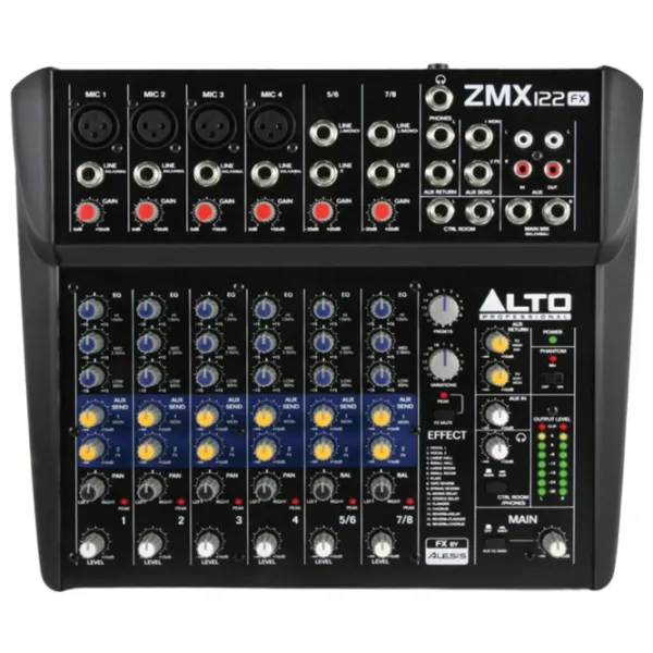 Миксер Aналоговый Alto ZMX122FX активный / 20 Гц - 20 кГц / Черный photo 1