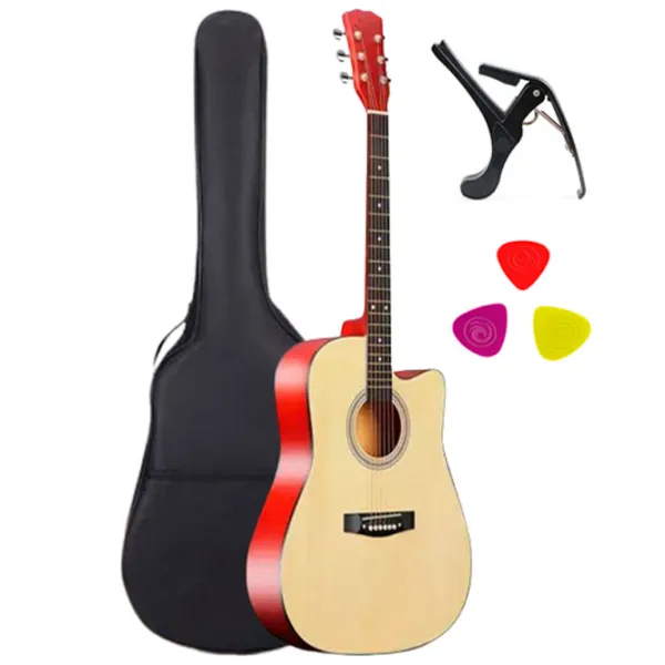 Chitară acustică Enjoy Set 3 M4101 NT 4/ 4, Dreadnought, Red photo 1