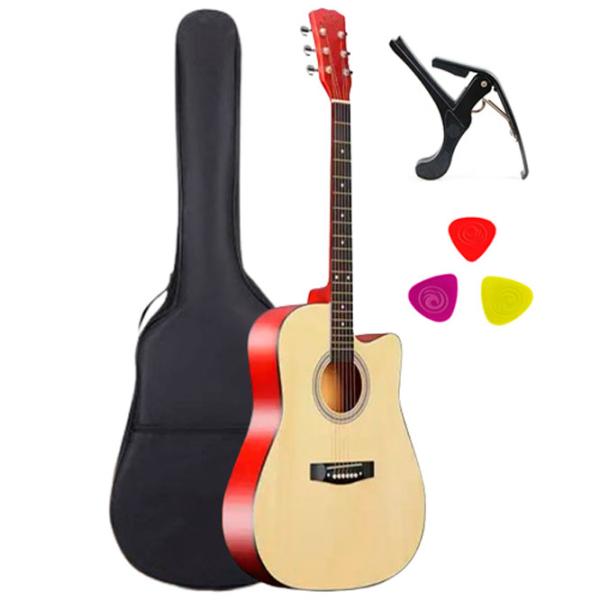 Chitară acustică Enjoy Set 3 M4101 NT 4/ 4, Dreadnought, Red photo 1