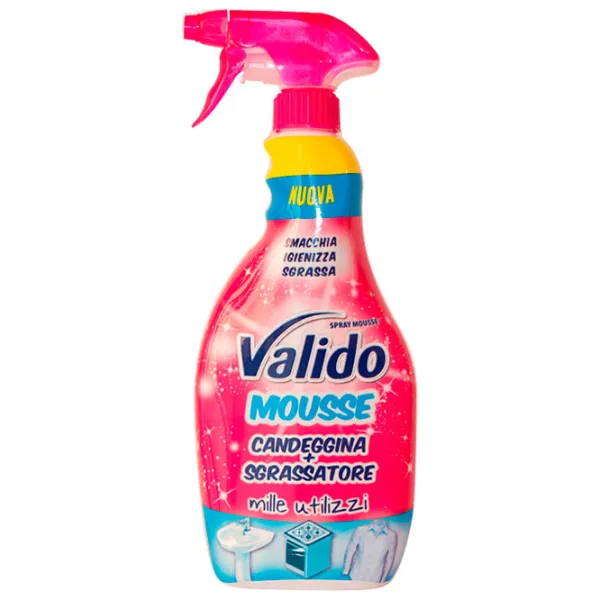 Înălbitor pentru rufe Valido Mousse Candeggina 0.75 kg 0.75l Număr spălări:  photo 1 Înălbitor pentru rufe Valido Mousse Candeggina 0.75 kg 0.75l Număr spălări:  photo 1