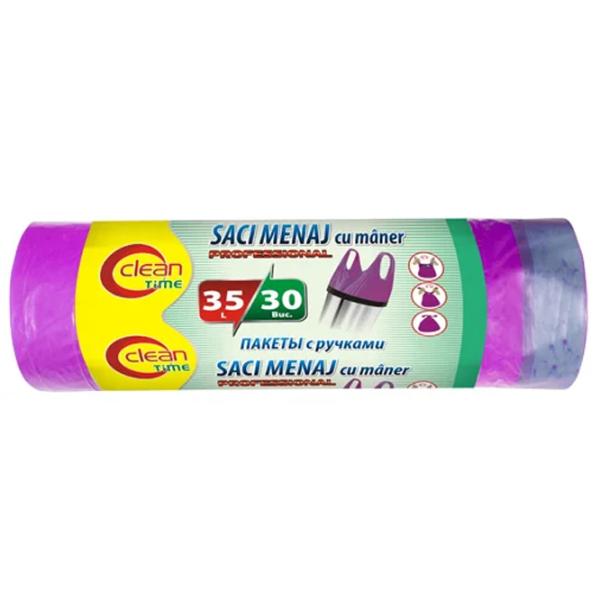 Мешки для мусора Clean Time 4820012344161 Количество в наборе - 30 photo 1