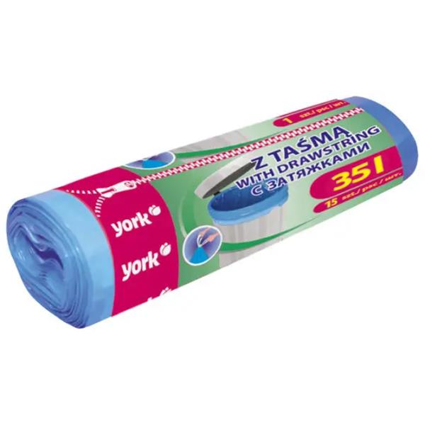 Мешки для мусора York 5903355007272 Количество в наборе - 15 photo 1