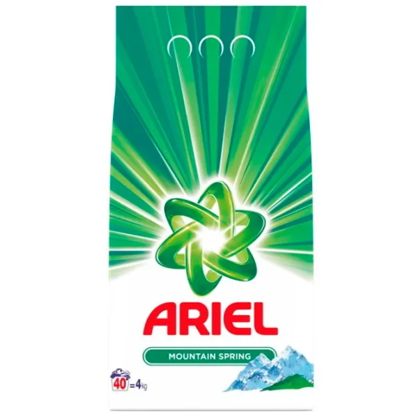 Detergent Ariel Mountain Spring 4 kg  Număr spălări: 40 photo 1