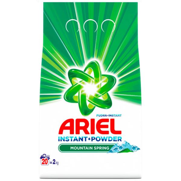 Detergent Ariel Mountain Spring 2 kg  Număr spălări: 20 photo 1