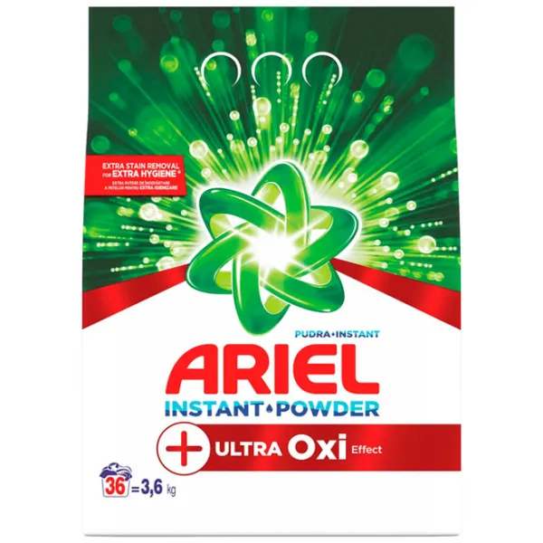 Detergent Ariel Ultra Oxi Effect 3.6 kg  Număr spălări: 36 photo 1