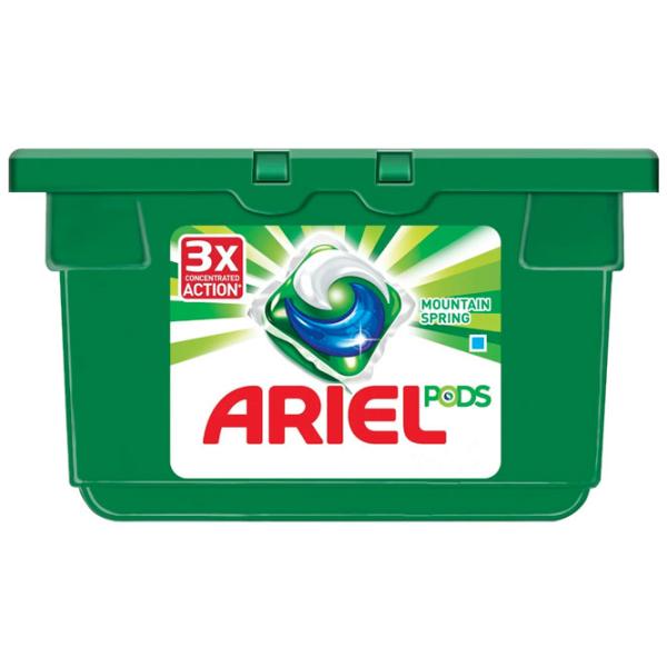 Detergent Ariel Pods Mountain Spring Gel 0.75 kg  Număr spălări: 28 photo 1