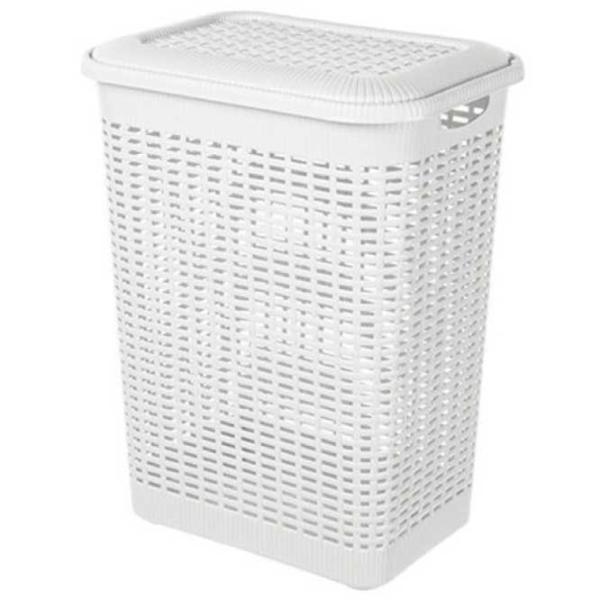 Coș pentru rufe Bytplast Econova 30 l/ Polipropilenă/ White photo 1