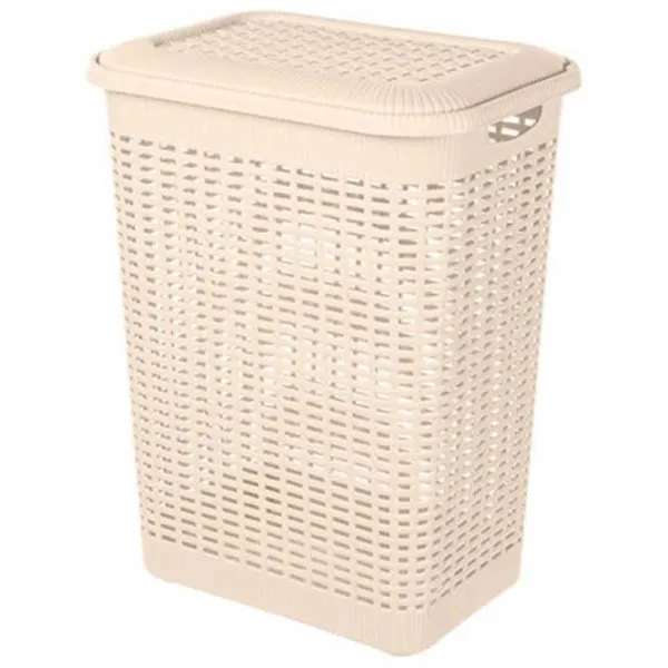 Coș pentru rufe Bytplast Econova 50 l/ Plastic/ Beige photo 1