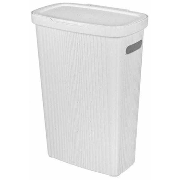 Coș pentru rufe Bytplast Econova Velvet 45 l/ Plastic/ White photo 1