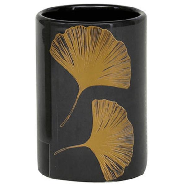 Pahar pentru periuțe de dinți Tendance Gingko Piatră/ Black/ Pe masă photo 1 Pahar pentru periuțe de dinți Tendance Gingko Piatră/ Black/ Pe masă photo 1