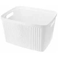 Корзина для белья Bytplast Econova Velvet 35 л/ Пластик/ Белый
