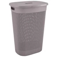 Корзина для белья Kis Filo 55 л/ Пластик/ Коричневый