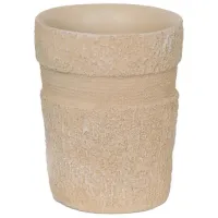 Pahar pentru periuțe de dinți MSV Kiribati Rasina de poliester/ Beige/ Pe masă