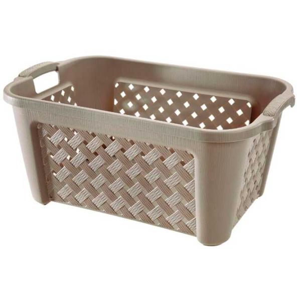 Coș pentru rufe Tontarelli Arianna 35 l/ Plastic/ Beige photo 1