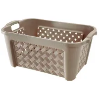 Корзина для белья Tontarelli Arianna 35 л/ Пластик/ Бежевый