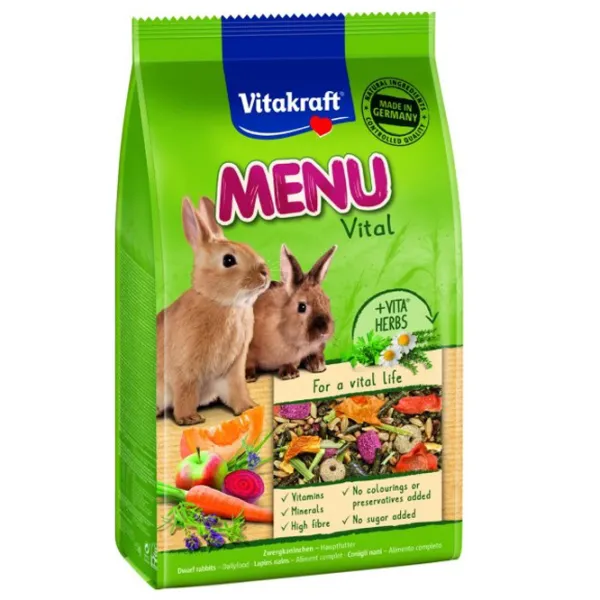 Корм для кроликов Vitakraft Menu Vital Все возрасты/ 1 кг photo 1