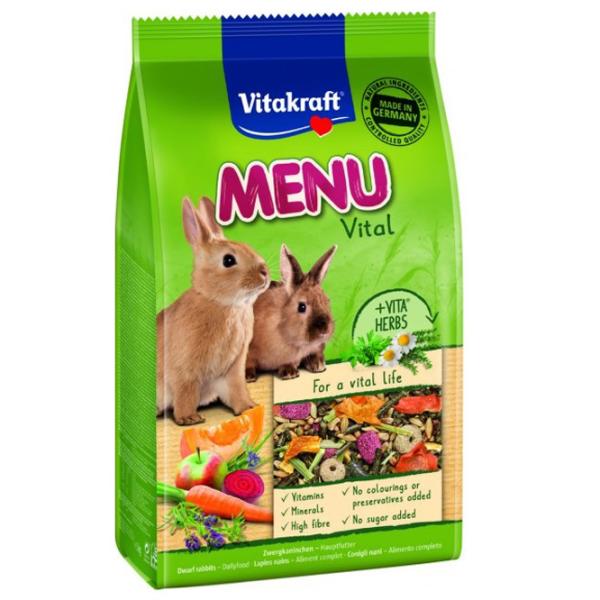 Корм для кроликов Vitakraft Menu Vital Все возрасты/ 1 кг photo 1