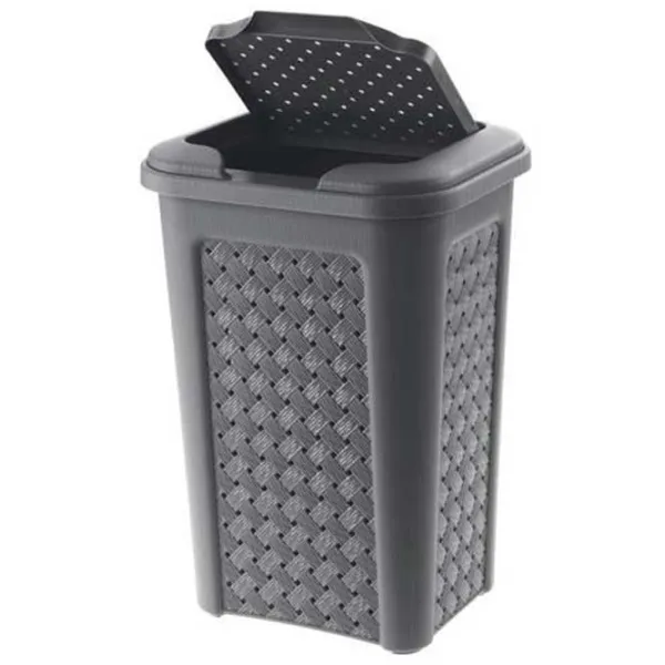 Coș pentru rufe Tontarelli Arianna 10 l/ Plastic/ Gray photo 1