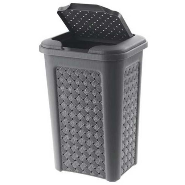 Coș pentru rufe Tontarelli Arianna 10 l/ Plastic/ Gray photo 1
