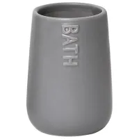 Pahar pentru periuțe de dinți Tendance Bath Ceramică/ Gray/ Pe masă