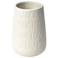 Стакан для зубных щёток Tendance Relax Керамика/ Кремовый/ На столе