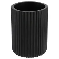 Pahar pentru periuțe de dinți Tendance 51929 Rasina de poliester/ Black/ Pe masă