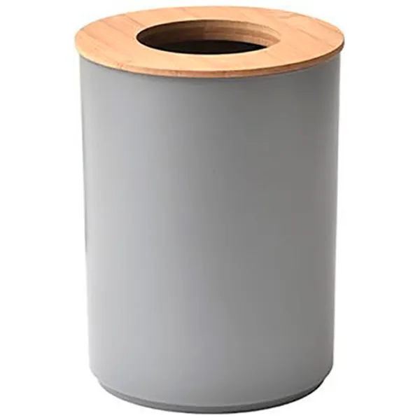 Coș de gunoi Tendance Kanta 5 l/ Bambus/ Grey photo 1