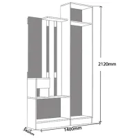 Комплект для прихожей ML-Mobila МЛ-4 бар 2 ДСП/ White