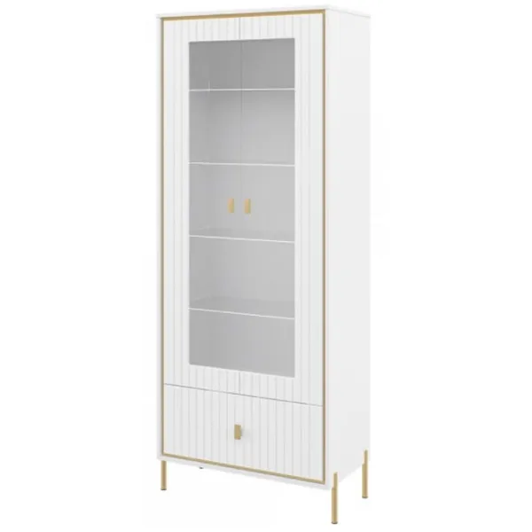 Dulap Combinat Neman Luxor MN-042-02 89 x 45 x 221 / MDF / Alb photo 1