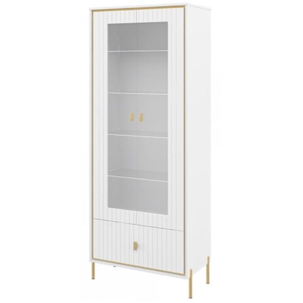 Dulap Combinat Neman Luxor MN-042-02 89 x 45 x 221 / MDF / Alb photo 1