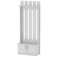 Шкаф для прихожей KompaniT Яна ДСП/ Нимфея Альба