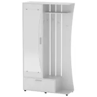 Dulap pentru antreu KompaniT Yulia PAL/ Nimfeia Alb