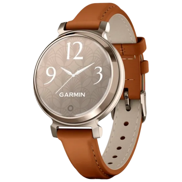 Ceas inteligent Garmin Lily 2 Classic 1"/ 35.4 mm/ Gold - Brown/ 010-02839-02 photo 1