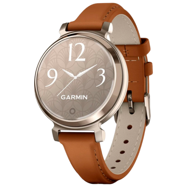 Ceas inteligent Garmin Lily 2 Classic 1"/ 35.4 mm/ Gold - Brown/ 010-02839-02 photo 1