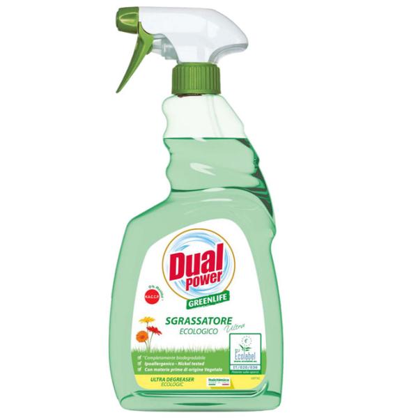 Soluție Dual Power Sgrassatore Green Life DSBIO1-S Spray/ pentru degresare photo 1