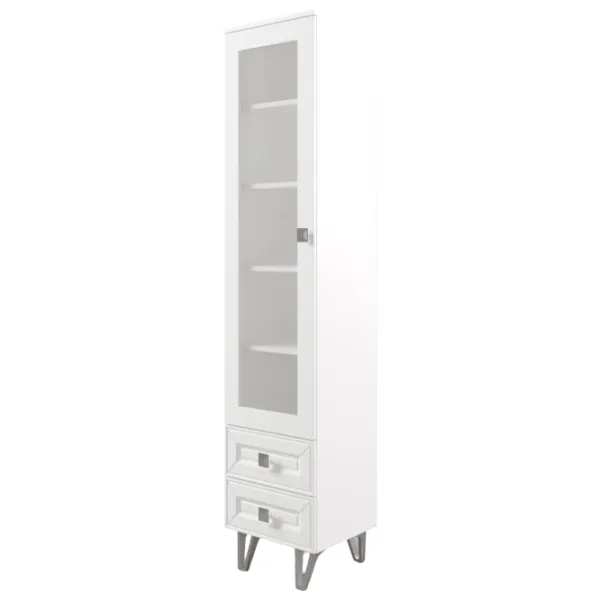 Dulap cu vitrină ML-Mobila Mira 6 PAL/ White photo 1
