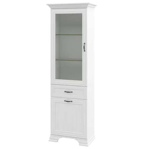 Dulap cu vitrină Neman Yunona PAL/ White photo 1